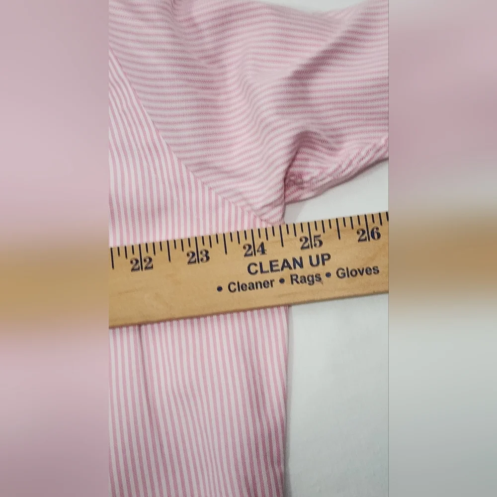 VINTAGE Polo Ralph Lauren Custom Fit Shirt Men's 16 1/2 32/33 Striped Pink White - Picture 9 of 14